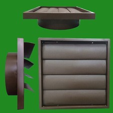 150mm 6" Ducting Brown Gravity Flap Wall Kitchen Extractor Fan Ventilation Grill Ventilation Fan price