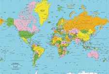 World Map Globe A4 Edible Icing Sheet Map & Globe price