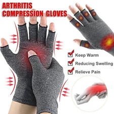 Thermal Fingerless Gloves Mens Womens Knitted Warm Winter Half Finger Mittens UK Women's Gloves price