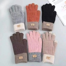 Women Ladies Winter Gloves Touch Screen Thermal Soft Warm Fleece Lined Knitted Women's Gloves price