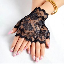 Women Lace Fingerless Gloves Bridal Party Elegant Dress Gloves Women's Gloves price