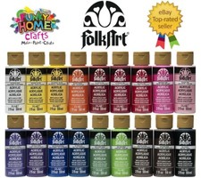 ** CLEARANCE *Folkart Matte Acrylic Paint 2oz, 59ml  Quality Matt Crafters Paint Acrylic Paint price
