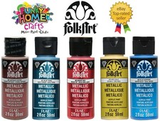 FolkArt METALLIC acrylic crafters paint -  2oz 59ml Quality Metallic Paint Acrylic Paint price