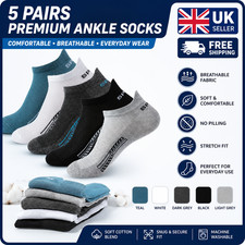 Trainers 5 & 10 Pack Ankle Socks Cotton Low Cut High Quality Unisex 9-12 Size UK Suba Socks price
