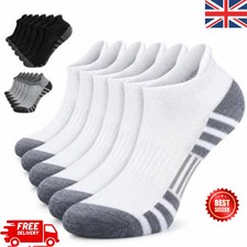 12 Pairs Trainer Socks Mens Cotton Ankle Liner Invisible Low Cut Sports 6-11 UK Suba Socks price