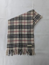 Burberry of London 100% Cashmere Scarf Cream– Nova Check – Used Unisex Scarf price
