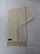 Authentic Burberry 100% Lambswool Plaid Scarf Ivory Unisex | Luxury Soft |Used Unisex Scarf price