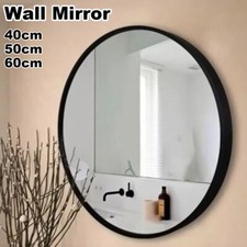 Large Round Wall Mirror Bathroom Bedroom Makeup Dressing Circle Mirror UK Framed Mirror price