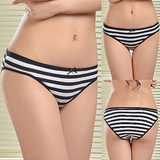 Women's Cotton Striped Briefs Bikini Knickers Panties Comfort Well Made XS  S Baby Panties price