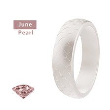 Silicone Wedding Ring Engagement Rings Athletic Jewelry Women Men Gift Jewelery Pearl Ring price