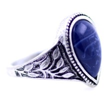 Vintage / goth style oval / drop stone ring, various designs, multiple choices Pearl Ring price