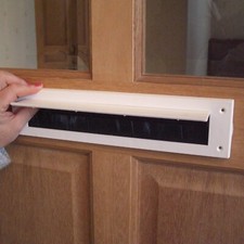 White Internal PVC Letterbox Draught Excluder Seal With Brush & Flap Stormguard Letterbox price