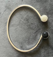 Swarovski Swan Black & White Crystal Ball Open Bracelet Swarovski Bracelet price