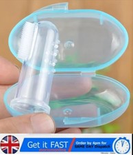 Baby Silicone Finger Toothbrush Soft Teether with Case Gum Tongue Massage Brush Baby Gum Brush price