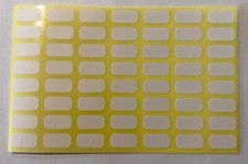 Small White Price Labels 9 x 18mm Price Stickers Tags Plain Sticky Peel-able Label price