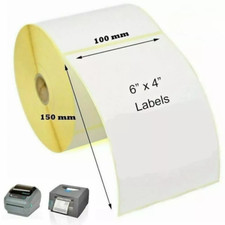 500 LABLES  4X6" 100x150MM DIRECT THERMAL LABELS ZEBRA PRINTERS 4 X 6 Label price