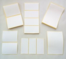 Plain White Sticky Self Adhesive Stickers Address Printer Labels Multiple Sizes Label price
