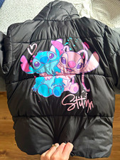George Disney Lilo & Stitch Stitch & Angel Hooded Padded Zip Jacket 8-9Y Girls' Jacket price