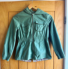 GapKids Girls Green Hooded Zip Anorak Jacket Pockets Cotton 10-11 Years Girls' Jacket price