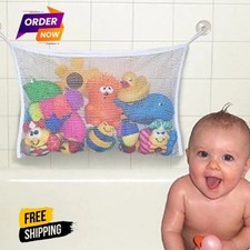 Large Kids Baby Bath Toy Tidy Organiser Mesh Net Storage Bag Holder Bathroom Baby Bath Net price