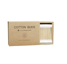 200 Baby Cotton Swabs Double Tips Ear, Nose, Makeup Cleaning Stick Bamboo Buds Baby Cotton Swabs price