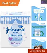 Plastic-Free Cotton Buds: Safe 200 Count Gentle Ear Swabs for Sensitive Areas Baby Cotton Swabs price