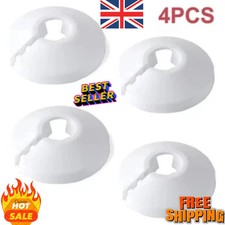 Pack of 4 15mm White Plastic Radiator Pipe Covers Split Pipe Collars Radiator Accessories price
