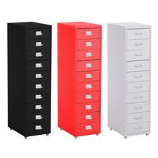 3/4/5/6/8/10 Drawers Home Office Filing Cabinet Metal Storage Cupboard on Castor Metal Filing Cabinet price