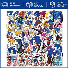 Playful 50pc Sonic Vinyl Sticker Set - Waterproof & Perfect for Personalization Youth Room Set price