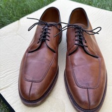 Allen Edmonds Delray Men's Gorgeous Brown Leather Derby Shoes Sz 8.5 B USA Men's Classic Shoes price