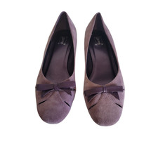 'Shoes' Brand Women's Purple Slip On Suede Kitten Heel Shoes Size Approx 8 Men's Classic Shoes price
