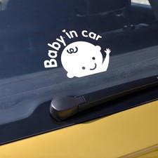 Baby In Car Sticker Baby On Board Safety Sign Car Warning Decal Self Adhesive Baby on Board price