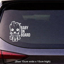 Baby On Board Car Decals Stickers – Cute Baby Safety Sign for Window, Bumper Baby on Board price