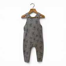 George Disney Baby Lilo and Stitch Grey Baby Overalls Dungarees 9-12 Months Baby Overalls price