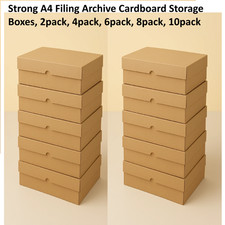 Strong A4 Filing Archive Cardboard Storage Boxes with Lids IKEA Eco Paper UK Archive Box price