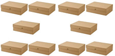 10X IKEA Strong Cardboard Storage Boxes With Lid ARCHIVE A4 Stackable StorageBox Archive Box price
