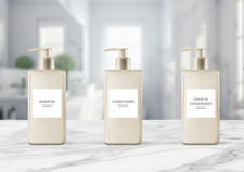 Bathroom personalised bottle labels | water resistant | home organisation Bathroom / Shower Cabin Sticker price