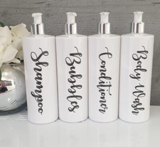 Mrs Hinch inspired Sticker Label/Decal for Bathroom Dispenser Pump Bottles 500ml Bathroom / Shower Cabin Sticker price