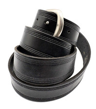 Amundson’s Clothing Men’s Leather Belt Black 50 Preppy Work Dress USA Made Men's Leather Clothing price