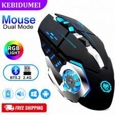 RGB Dual Mode Wireless Gaming Mouse Bluetooth 5.2 2.4G Rechargeable Silent Gaming Mouse price