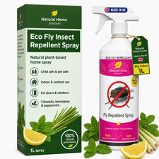 Fly Repellent Spray STOP FLIES Mosquitoes Housefly Horsefly Eco Friendly 1L UK Baby Mosquito Repellent Spray price