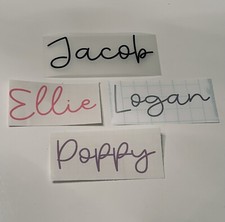 Personalised Custom Vinyl Decal Sticker Transfer Any Text Name Label Gift Tag A Baby Room Wardrobe price