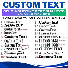 Personalised Name Word Sticker Text Cut Vinyl Decal Fancy Font Sticker Gift Baby Room Wardrobe price
