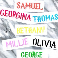 HARRY POTTER PERSONALISED NAME WORD STICKER DECAL VINYL WATER BOTTLE WEDDING Baby Room Wardrobe price
