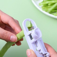 New Runner Green Bean Slicer Cutter Bean Stringer Remover Peeler Kitchen Tool Slicers price