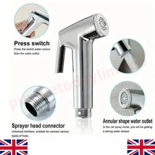 Chrome Muslim Shower Head Bidet Shattaf Douche Spray Gun Tap Toilet Hygienic UK Bidet price