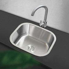 Small Single Bowl Square Stainless Steel Kitchen Sink Undermount Basin Waste Kit Sinks price