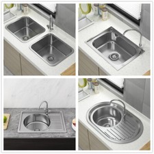 Stainless Steel Kitchen Sink Includes Complete Plumbing Kit Single Bowl Sink Sinks price