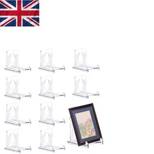Clear Acrylic Display Stands - Set of 10 Adjustable Stands for Home & Office Office Counter price