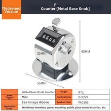 0-9999 Stainless Steel Tally Counter Manual Press Type for Office and Site Use Office Counter price